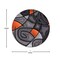 Flash Furniture Orange 7' x 7' Round Abstract Design Area Rug ACD-TZ-860-7R-OR-GG - alternate 9